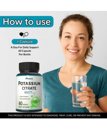 Potassium Citrate | Citrate Capsules| potassiumm Supplement | CitratePotassium Capsules | Capsule for Men & Women - 60 Capsule (Pack 3) - Buy Online on GoSupps.com