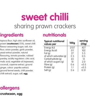  Itsu itsu Sweet Chilli Shrimp Crackers 60g (Pack of 6) - Buy Online on GoSupps.com