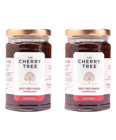 The Cherry Tree - spicy red onion chutney / Spicy Red Onion Marmalade - 320 g - pack of 2
