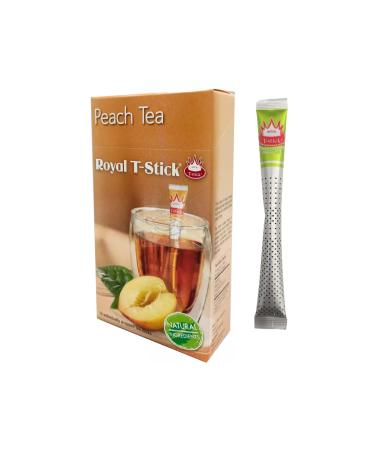 Royal T-Stick Royal T-Stick | Assam Black Tea and Peach | Indian Black Tea and Natural Peach Flavoring - 15 Tea Sticks (28.5g)