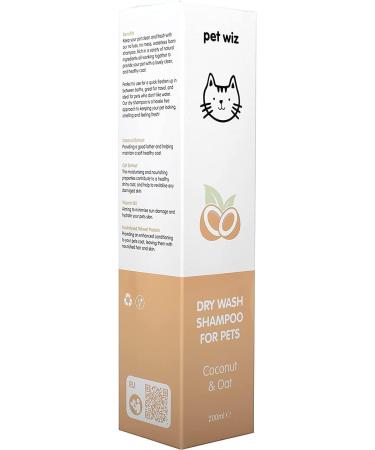 Vet Approved Natural Dry Shampoo for Pets | Deodorizing & Revitalizing | No Rinse | Coconut & Oat - Buy Online on GoSupps.com