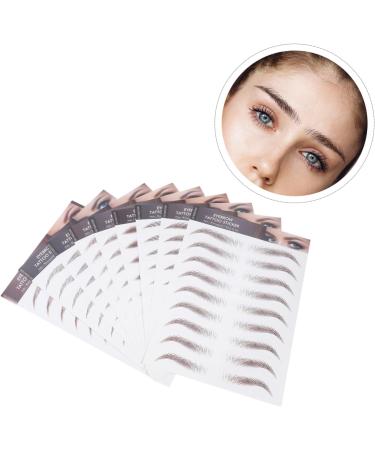 Ipetboom 27 Sheets Imitation Eco Eyebrow Sticker Stickers Artificial Eyebrow Makeup Brow Sticker 6d 21.5X14.5cmx3pcs Brownx3pcs - Buy Online on GoSupps.com