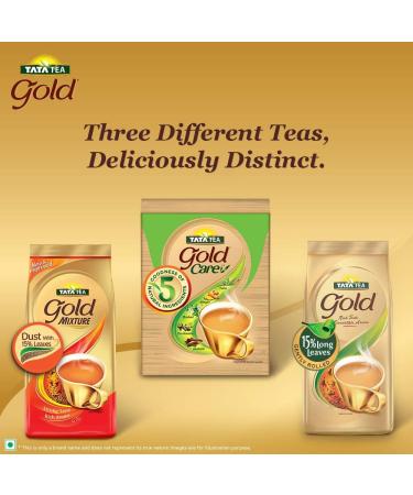 Tata Tea Gold Care Riche en saveur de th noir Elaichi gingembre Tulsi Brahmi et Mulethi 500 g - Buy Online on GoSupps.com