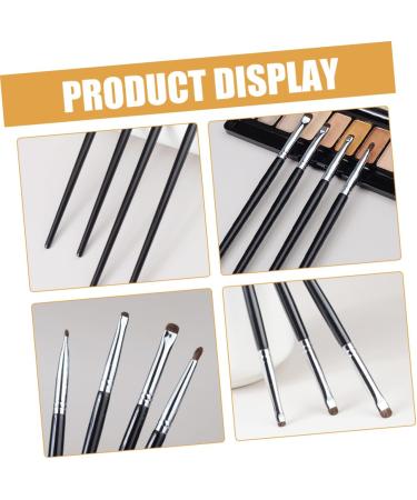 DRESSOOS 4pcs Eyeliner Brush Eye Makeup Tool Eye Liner Brush for Makeup Wooden Handle - Buy Online on GoSupps.com