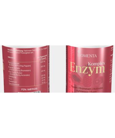 Biomenta Multi Enzyme Complex - 120 Vegan Capsules with Papaya Pineapple & Apple Cider Vinegar | High Dose Premium Digestive Support - Buy Online on GoSupps.com