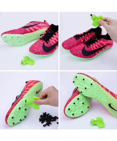 Lejof 1/4 Inch Track Spikes Set - 120 Alloy Steel Replacements with Spike Wrench - 60 Black + 60 Silver - Ideal for Sports Running Shoes - Buy Online on GoSupps.com
