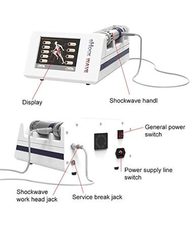 HSRG ED Shock Wave Therapy Device | Multifunctional Physiotherapy Tool for ED Treatment Tendonitis & Plantar Fasciitis - 7 Massage Heads - Buy Online on GoSupps.com
