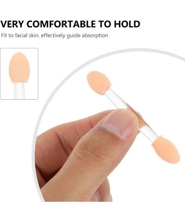 Beavorty 100 Pcs Double Ended Eyeshadow Brush Disposable Makeup Applicator Dual Ended Makeup Brush Girl Woman - Buy Online on GoSupps.com