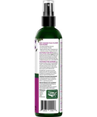 Flea Flicker Tick Kicker - Natural Flea & Tick Repellent for Cats & Dogs, 8 oz - Buy Online on GoSupps.com