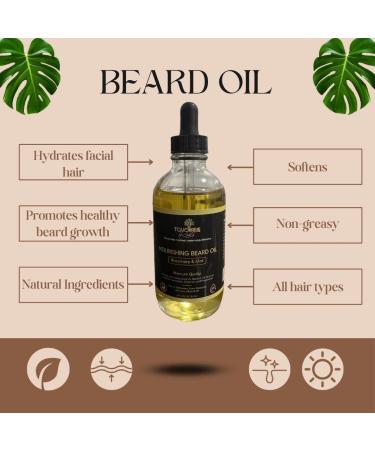 Nourishing Beard Oil | Rosemary & Mint for Strong Healthy Growth | Soft & Manageable Beards | Premium Quality | 4 oz - International Shipping Available - Buy Online on GoSupps.com