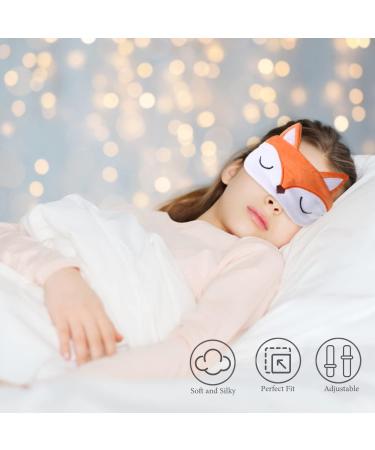 Ultraich Sleep Mask for Kids - 3D Sweet Animal Design (Fox Orange) - Perfect Sleep Glasses for Boys & Girls - Buy Online on GoSupps.com