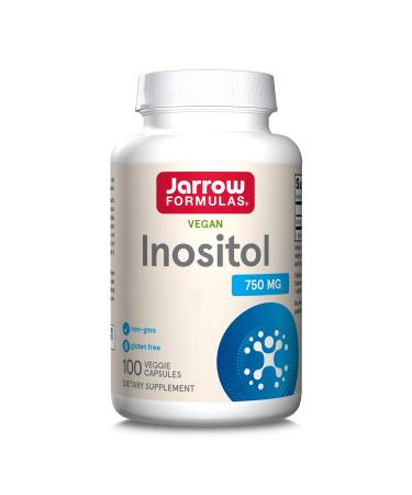 Jarrow Formulas Inositol 750mg High Dose 100 Vegan Capsules Lab Tested Gluten Free Vegetarian Soy Free Non GMO