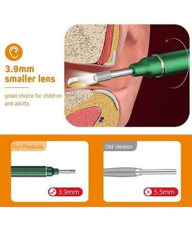 NCRD Wireless Ear Wax Remover & Otoscope - 3.9mm Camera Ear Cleaning Tool for Adults & Kids - Safe & Effective Black Ear Pick Set - Buy Online on GoSupps.com