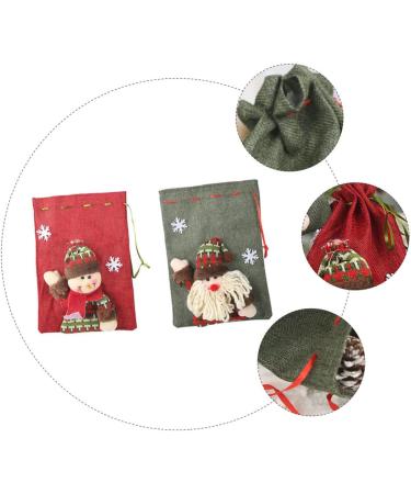 FUNOMOCYA 2pcs Candy Bag Aaaapple Drawstring Burlap Bag Mini Christmas Apple Bag Storage Burlap Bag As Shown 27X20CM - Buy Online on GoSupps.com
