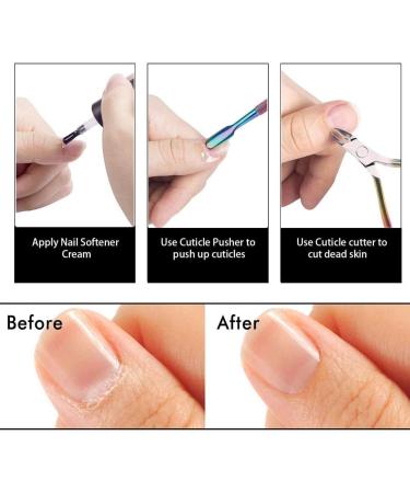 Stainless Steel Cuticle Pusher and Nipper Set - 3PCS Nail Art Manicure Tools - Buy Online on GoSupps.com