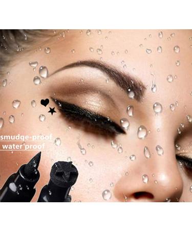 Go Ho Red Star Stamp Liquid Eyeliner | Waterproof & Smudge-proof Long-lasting Eye Makeup | Double-Sided Seal | 1 PC - Buy Online on GoSupps.com