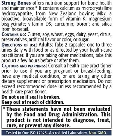 Bone Health Supplement - Calcium Magnesium Vitamin D3 VIT C K2 (MK-7) - 90 Veg Caps - GMO Soy Gluten Free - 90 Servings - Buy Online on GoSupps.com