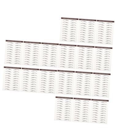 Beavorty 18 Pcs Eyebrow Stickers Waterproof Stickers Makeup Eyebrow Transfer Artificial Eyebrow Tattoos 3d