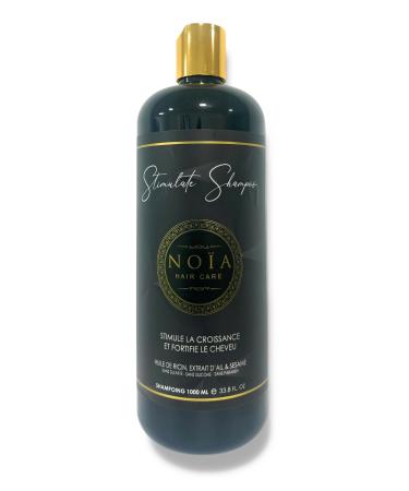 NOIA PARIS NOIA HAIR - PROFESSIONAL SULFATE-FREE SHAMPOO 1000ML + FREE BLOW-DRY BRUSH (STIMULATE CASTOR GARLIC & SESAME SHAMPOO 1000ML)