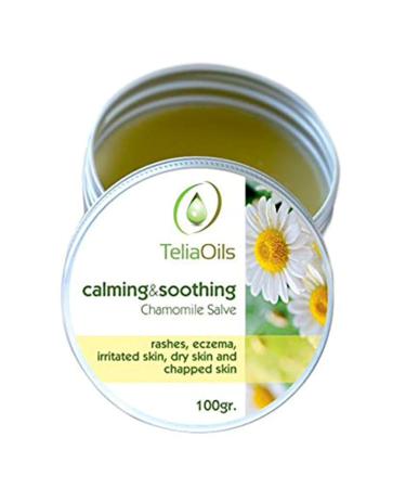 Teliaoils Pure Chamomile Salve - Natural  wild Chamomile Moisturizing Balm For Dry  Itchy Skin- Herbal Hands  Body & Face Ointment  Baby Diaper Rash Relief  Soothes & Calms Chapped Skin (100 ml) 3.4 Fl Oz (Pack of 1) - Buy Online on GoSupps.com