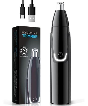 Ear and Nose Hair Trimmer Clipper 2023 Professional Painless Eyebrow & Facial Hair Trimmer for Men White