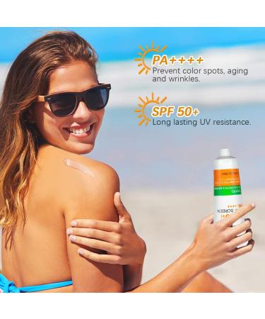 Tinted Moisturizer Mineral Sunscreen with SPF 50+ Multiple Lasting Sun Protection Against UVA and UVB Rays 1.7 Fl - Buy Online on GoSupps.com