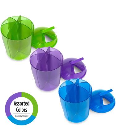 Ezy Dose Vitamin Organizer - 6 Large Compartments for Monthly Storage - 30-Day Supply - Assorted Colors - 1 Count - Buy Online on GoSupps.com