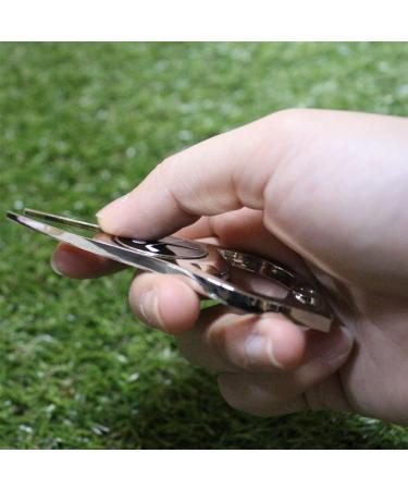 GOLTERS Golf Divot Repair Tool with Ball Marker - Multi-Functional Accessory, Nickel Black - Buy Online on GoSupps.com