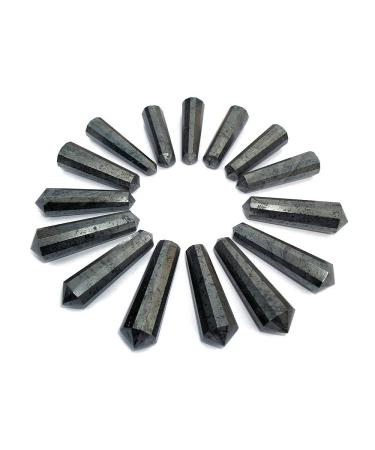 1 x 12 Cut DT Crystal Vogel Wand Point 40-60mm (Hematite)
