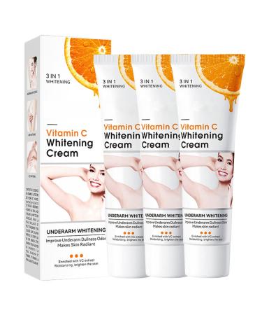 Underarm Whitening Cream, Whitening Moisturizing Cream, Improve Dull Skin Tone, Suitable for All Skin Types (3PCS)