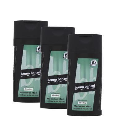 Bruno Banani bruno banani Made for Men 3 in 1 Body Wash 250ml - 3 Pack - Body Wash Hair & Face Wash