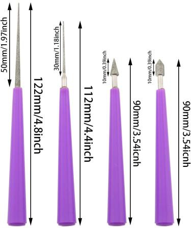 Diamond Tipped Bead Reamer Set for DIY Jewelry Making - 2 Sets of Beading Hole Enlarger Tools - Buy Online on GoSupps.com