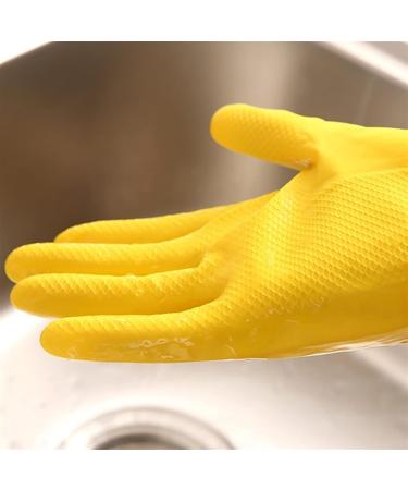 BUSOTH Cow Tendon Latex Leather Gloves Thickened Acid And Alkali Resistant Household Car Wash Rubber Latex Labor Protection Waterproof Gloves Dishwashing Gloves - Buy Online on GoSupps.com