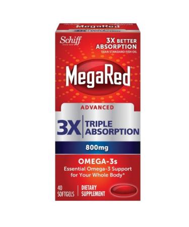 Schiff MegaRed Advanced Omega-3s 800 mg 40 Softgels