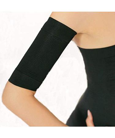 2 Pair Women's Arm Shaper Compression Sleeves for Weight Loss and Toning - Black - Buy Online on GoSupps.com