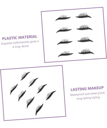 Beavorty 4 Pairs False Eyelashes Eye Makeup Sticker Eyeliner Decal stick on liner and lashes Eyeliner Eyelash Stickers Eyeliner Tape Sticker double eyelid sticker plastic make up - Buy Online on GoSupps.com