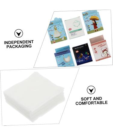Beaupretty 18boxes Cleansing Cotton Makeup Remover Pads for Women - Non-woven Cotton Wipes Face Sponges for Cleansing Cosmetic Remover Pad Make up Non-woven Fabric Travel Scrub Pad White - Buy Online on GoSupps.com