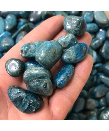 100g Rough Natural Crystal Quartz Gravel Stone Polished raw Blue Apatite Quartz Tumbled Gemstone for Ornaments Gifts Natural Stones and Minerals - Buy Online on GoSupps.com