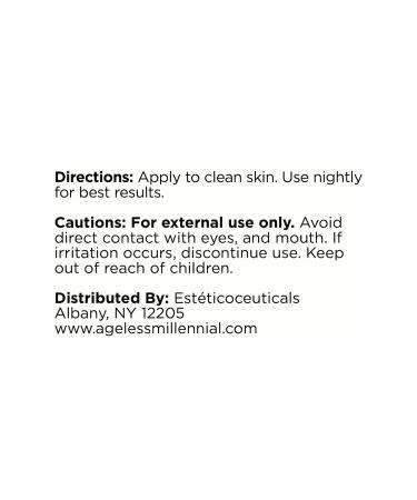 Ageless Millennial Aesthetics Detox Nightly Face Cream - Deep Hydration with Hyaluronic Acid - 2.0oz for Youthful Skin - Buy Online on GoSupps.com