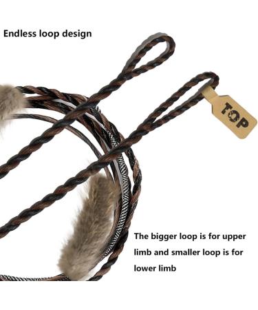 Flemish Bowstring with Beaver Fur Silencer 16 Strands D97 for Recurve & Long Bow - AMO 60 - Buy Online on GoSupps.com