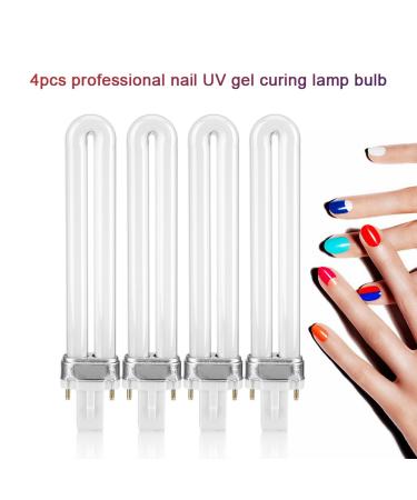 Buy 4-Pack 12W UV Tubes for Portable LED Nail Lamp | Professional UV Nail Dryer Replacement | Ideal for Manicure Tool - Buy Online on GoSupps.com