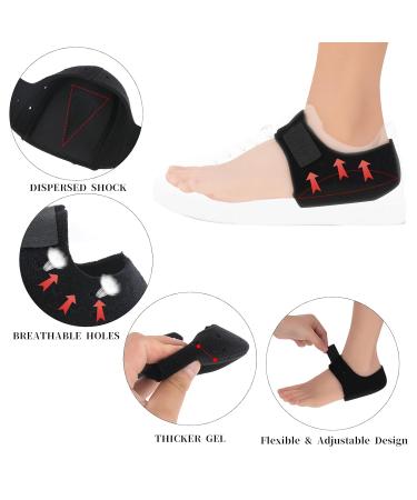 Buy Heel Cushions for Pain Relief | Adjustable Gel Heel Protectors for Plantar Fasciitis & Achilles Tendonitis | Women's Sizes 5-8 - Buy Online on GoSupps.com