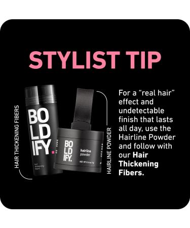 BOLDIFY Hairline Powder - Root Touch Up Hair Powder for Women & Men - Dark Blonde Hair Fibers for Thinning Hair - Stain-Proof 48 Hour Formula - Buy Online on GoSupps.com