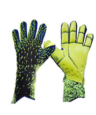 FASECKS Soccer Goalkeeper Gloves 6/7/8/9/10 Boys Kids Adult Football Goalkeeper Kit S - 6 green