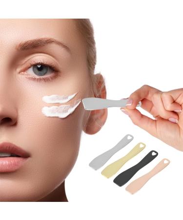 4-Piece Metal Cosmetic Spatula Set - Perfect for Creams Masks & Makeup Applications - Buy Online on GoSupps.com