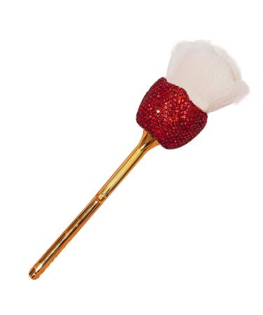 Powder Blusher Brush Makeup Blush Brush and Foundation Brush Cheek Blush Brush Foundation Brush Soft Fiber Bristle Facial Cosmetic Brush for Tool red