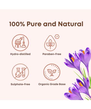 Saffron Attar 100% Natural Fragrance Alcohol Free Pure Hydro Distilled Organic Grade Base Paraben-free Sulphate-free Unisex From India's Perfume Capital-Kannauj - Buy Online on GoSupps.com