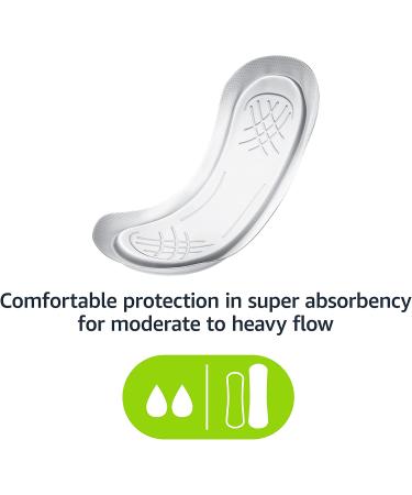 Amazon Basics Super Absorbency Maxi Pads, Unscented - 48 Count Pack for Periods (Previously Solimo) - Buy Online on GoSupps.com