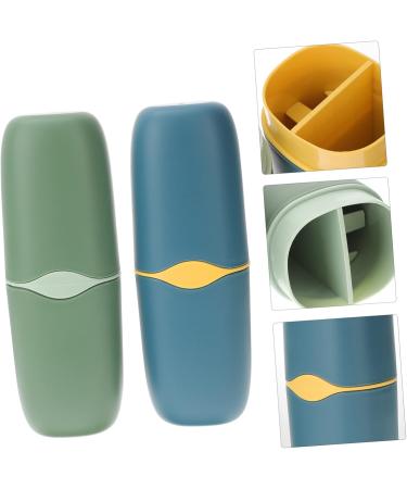 Buy Tovinanna 2-Piece Travel Toothpaste & Toothbrush Holder - Durable Outdoor Case for Easy Storage - Ideal for Travel - Buy Online on GoSupps.com