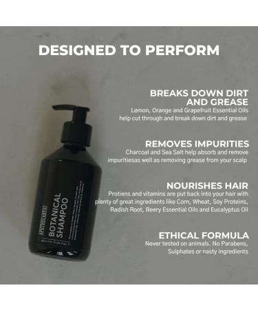 Botanical Shampoo | Plant Extracts Proteins & Charcoal | Nourishes & Cleanses All Hair Types | 300ml - Premium Hair Care for Healthy Hair - Buy Online on GoSupps.com